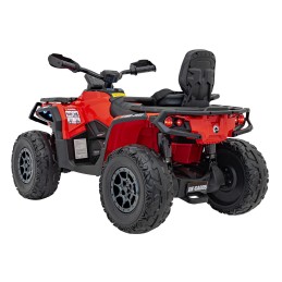 Quad Can Am Outlander ATV z Pilotem Czerwony