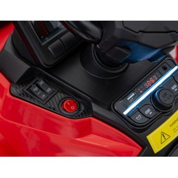 Quad Can Am Outlander ATV z Pilotem Czerwony