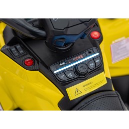 Quad Can Am Outlander ATV z Pilotem Żółty