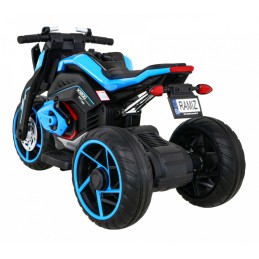 Motor Future na akumulator dla dzieci Niebieski + Panel audio + Wolny Start + Koła EVA
