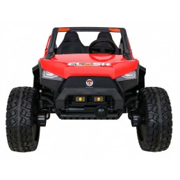 Buggy Clash na akumulator dla 2 dzieci Czerwony + Pilot + Napęd 4x4 + Regulacja siedzenia + Radio MP3 + LED
