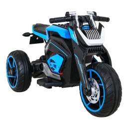 Motor Future na akumulator dla dzieci Niebieski + Panel audio + Wolny Start + Koła EVA