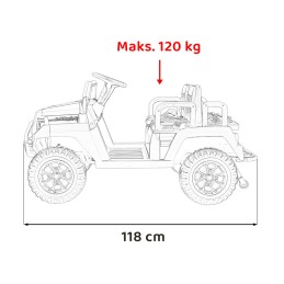 Pojazd Buggy 4-osobowy Champion Biały