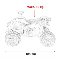 Pojazd Quad Fast Wheel Czerwony