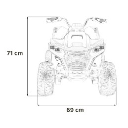Pojazd Quad Fast Wheel Czerwony
