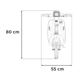 Pojazd Skuter Retro 23 Czerwony