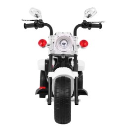 Motorek Chopper NightBike Biały