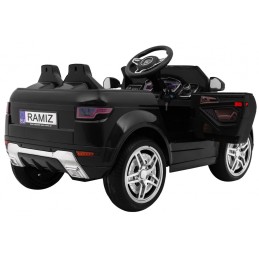Autko Rapid Racer elektryczne dla dzieci, Czarny SUV + Pilot